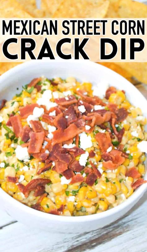 The best crack dip! This easy Mexican street corn dip recipe, can be served cold or hot. Also known as crack corn dip or fiesta corn dip, it's an out of this world appetizer with a perfect roasted taste and creamy texture. Fiesta Corn Dip With Rotel, Roasted Corn Dip Recipe, Corn Dip Cold, Boudin Dip Recipe, Easy Mexican Street Corn Dip, Mexican Street Corn Dip Recipe, Fiesta Corn Dip, Street Corn Dip Recipe, Cold Corn Dip