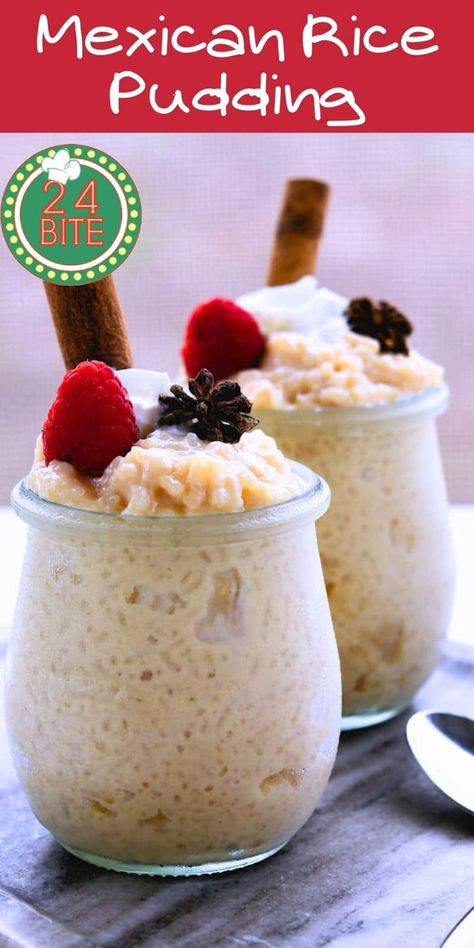 Mexican Rice Pudding Gluten Free Mexican Rice Pudding Condensed Milk, Mexican Sweet Rice, Crockpot Rice Pudding, Sweet Rice Pudding, Mexican Rice Pudding, Cooked Rice Recipes, Rice Mexican, Homemade Rice Pudding, Mexican Cornbread Recipe