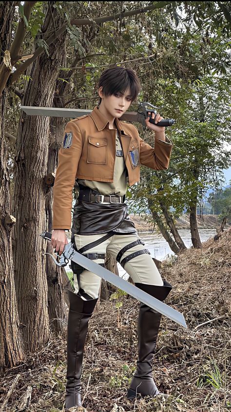 Eren Jaeger Cosplay, Aot Cosplay, Levi Cosplay, Belle Cosplay, Streaming Anime, Snk Cosplay, Disney Princess Quotes, Attack On Titan Funny, Male Cosplay