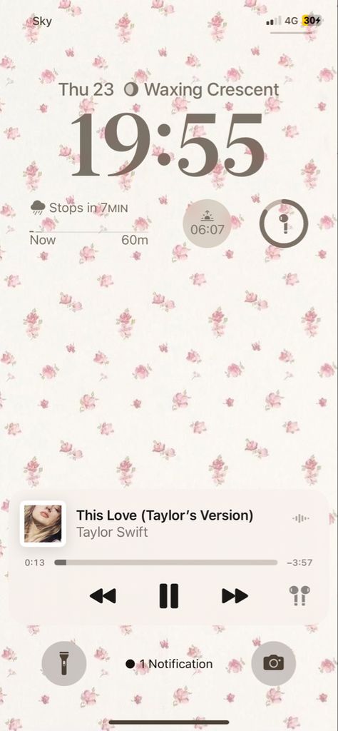 This Love Taylor Swift, Coquette Ios 16, Coquette Ios, Lockscreen Inspiration, Taylor Swift Coquette, Layout Phone, Iphone Setup, Ios Aesthetic, Screen Aesthetic