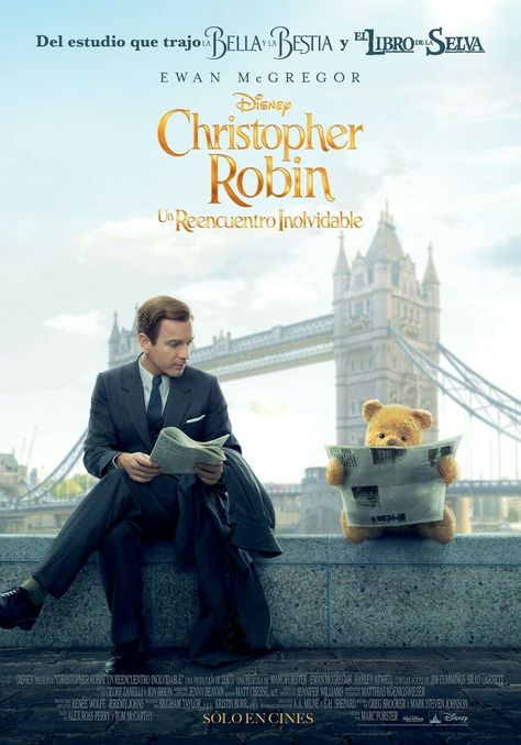 Christopher Robin movie poster Fantastic Movie posters #SciFimovies posters #Horrormovies posters #Actionmovies posters #Dramamovies posters #Fantasymovies posters #Animationmovies Posters Christopher Robin Movie, Disneysea Tokyo, Disney Christopher Robin, Robin Movie, Marvel Movie Posters, Quotes Movie, Star Trek Beyond, Hayley Atwell, Winnie The Pooh Friends