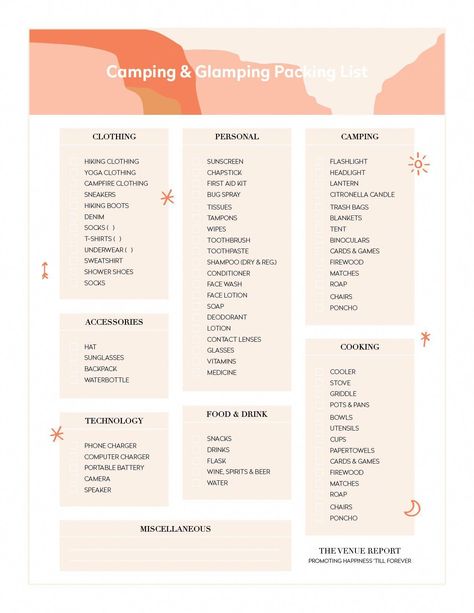 camping stuff ideas Glamping List, Cabin Checklist, Camping Packing Lists, What To Take Camping, Camping Supply List, Glamping Ideas, Camping Packing List, Quotes Encouragement, Survival Quotes