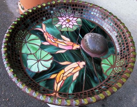 Mosaic Bird Bath, Mosaic Birdbath, Mosaic Vase, Mosaic Garden Art, Mosaic Birds, Mosaic Tile Art, Mosaic Stained, Mosaic Madness, Mosaic Artwork