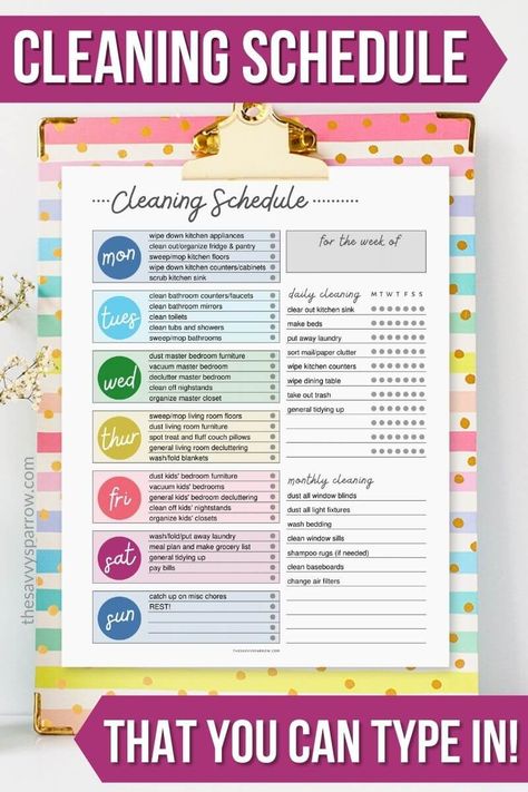 House Cleaning Planner Free Printable, Cleaning Template Editable, Weekly Cleaning Schedule Template, 30 Day Cleaning Schedule, 2 Hour House Cleaning Checklist, Free Editable Cleaning Schedule, Weekly Cleaning Schedule Printable Editable Free, How To Plan Weekly Schedule, Editable Cleaning Schedule Free