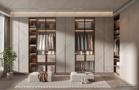 #CORONASCENES-DRESSINGROOM https://3dskyfree.com/corona-scenes-dressing-room/dressing-room-3d-models-3d-interior-scenes-068/3ds-max/ Walk In Closet Design, Wardrobe Door Designs, Parents Room, Closet Layout, Closet Decor, Studio Living, Wardrobe Design Bedroom, Kitchen Interior Design Modern, Salon Interior Design