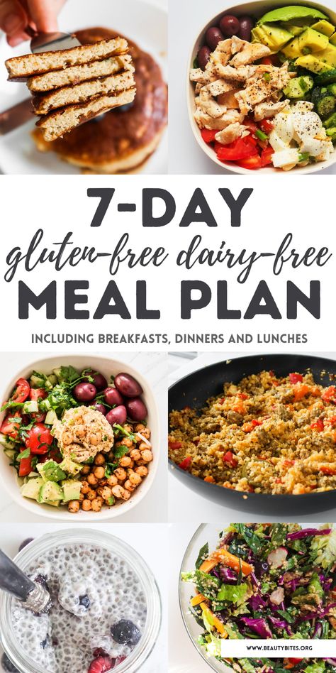 2000 Calorie Meal Plan, 1400 Calorie Meal Plan, 1800 Calorie Meal Plan, Dairy Free Breakfast, Gluten Free Diet Plan, 1500 Calorie Meal Plan, Lunch And Dinner Recipes, Protein Meal Plan, Dairy Free Protein