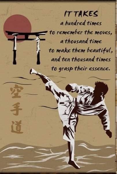 Karate Inspiration, Beautiful Spine Tattoos, Karate Quotes, Arts Quotes, Path Quotes, Martial Arts Quotes, Spine Tattoo Ideas, Kyokushin Karate, Shotokan Karate