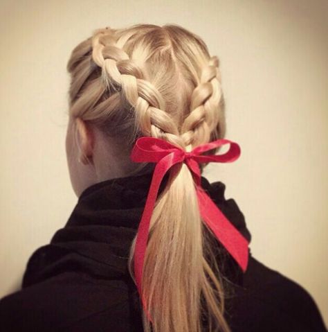 Horse Riding Hairstyles, Riding Hairstyles, Equestrian Hairstyles, Dutch Braid Ponytail, Helmet Hair, Softball Hairstyles, Cheer Hair, Sport Hair, Ball Hairstyles