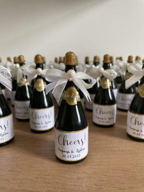 Wedding favor creative bubble blower champagne bottle Wedding Champagne Bottles, Bubbles Wedding, Bubble Blower, Creative Wedding Favors, Wedding Bubbles, Champagne Bubbles, Champagne Party, Champagne Wedding, Champagne Bottles