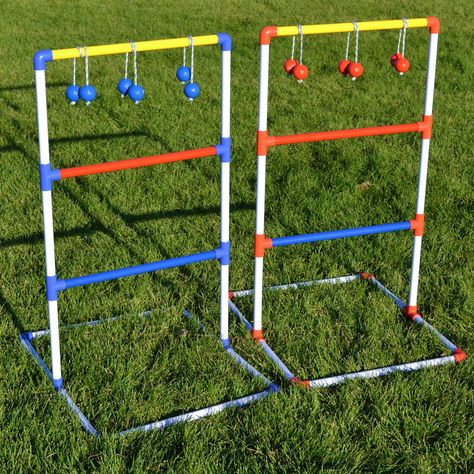 Bbq Party Games, Ladder Toss, Ladder Golf, Ladder Ball, Picnic Games, Bbq Games, Backyard Bbq Party, Diy Entertainment, Diy Ladder