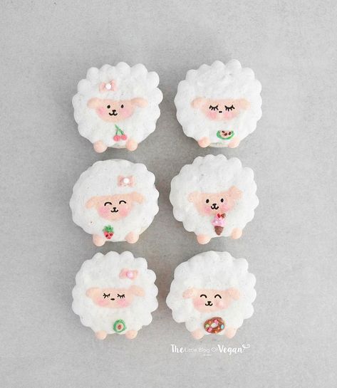 Instagram 上的 • Holly Jade •：「 Sheep macarons! 🐑 YAY or NAY???? Which is your fave? 1. 🍒 2. 🍉 3. 🍓 4. 🍦 5. 🥑 6. 🍩 TAG a friend in the comments who would love these!👇🏻👇🏻👇🏻… 」 Sheep Macarons, Macaron Ideas, Custom Macarons, Cakes Decorating, Yay Or Nay, Cute Prom Dresses, Cake Decor, Tag A Friend, Macaroons