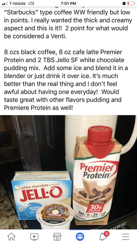 Premier Protein Weight Watchers, What To Mix With Premier Protein, Keto Wassail Recipe, Premier Protein Snack Recipes, Iced Coffee Using Premier Protein, Premier Shake Diet Plan, Protein Shake Recipes With Premier Protein, Premier Protein Pink Drink, Weight Watcher Coffee Drinks