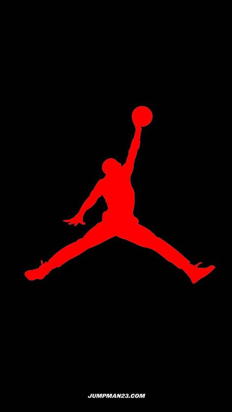 Red jumpman logo Jumpman Logo Wallpaper, Iphone Wallpaper Jordan, Michael Jordan Wallpaper Iphone, Wallpaper Nike, Bulls Wallpaper, Basketball Wallpapers, Michael Jordan Art, Nike Wallpaper Iphone, Nike Logo Wallpapers