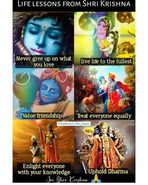 Krishnar Quotes on Instagram: “Life lessons from Shri Krishna ❤️ Follow us @krishnarquotes 💛 #krishnarquotes #krishna #krishnar #radha #radhakrishna #radharani…” Ancient History Facts, Krishna Mantra, Radha Krishna Quotes, Krishna Book, Radha Krishna Love Quotes, Little Krishna, Krishna Songs, Lord Krishna Wallpapers, Shri Krishna