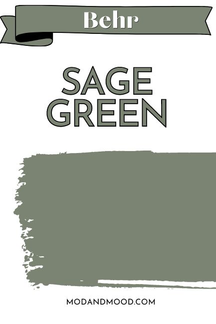 The 22 Best Sage Green Paint Colors for 2023 That Nobody is Talking About - Mod & Mood Green Bathroom Paint Ideas, Sage Green Bathroom With Black Vanity, Sage Slate Valspar, Dark Sage Green Paint, Behr Paint Colors Sage Green, Colors That Compliment Sage Green, Shades Of Sage Green, Behr Green Paint, Behr Sage Green