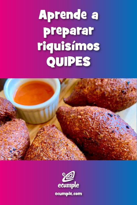 Receta de quipes. Aprende a preparar unos deliciosos quipes para compartir con tus amigos durante tu próxima celebración.  #quipes #recetas #picaderas #salados #snacks #ecumple Fall Appetizers Easy, Cake Slicer, Fall Appetizers, Appetizers Easy, Soul Food, Sweet Potato, Chef, Snacks, Cake