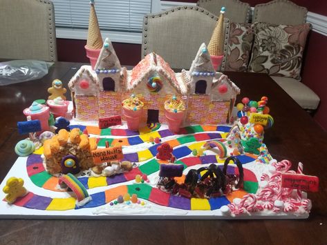 Friends Gingerbread House, Pokemon Gingerbread House, Candy Land Gingerbread House Ideas, Candyland Gingerbread House Ideas, Gingerbread House Candyland, Candy Land Gingerbread House, Gingerbread House Contest Ideas, Gingerbread House Themes, Candyland Gingerbread House