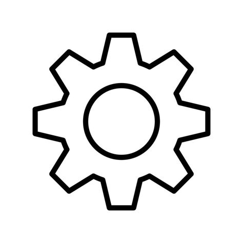 Setting icon vector design, Tools, Cog, Gear, Line style for graphic design, logos. Web sites, social media, UI, mobile app Setting Icon, Icon Gear, Design Logos, Design Tools, Vector Design, Mobile App, Vector Free, Clip Art, Social Media