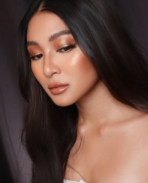 Nadine Lustre Makeup, Nadine Lustre, Prom Makeup, Glam Makeup, Makeup Inspo, Not Mine, Makeup Looks, Beauty Hacks, Hair Makeup