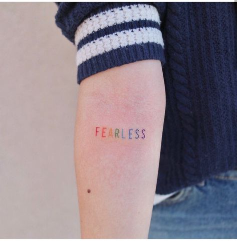 Nemo Tattoo, Fearless Tattoo, One Direction Tattoos, Rainbow Tattoos, Korean Tattoos, Petite Tattoos, Disney Tattoo, Dream Tattoos, Little Tattoos