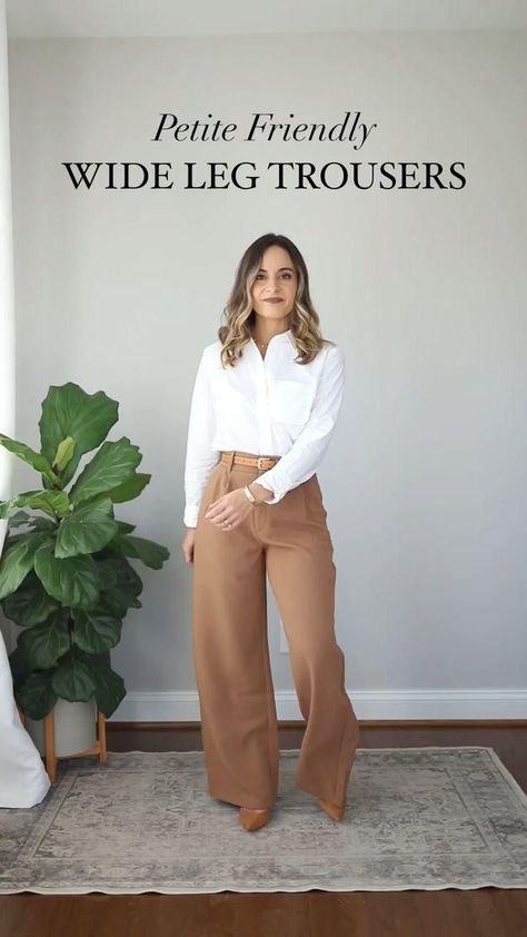 Wide Leg Trousers Outfit, Ținute Business Casual, Work Outfits Frauen, Wide Leg Pants Outfit, Chique Outfit, Wide Leg Pants Outfits, Casual Work Outfits Women, Leg Pants Outfit, Outfits For Work