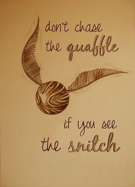 || Don't chase the quaffle if you see the snitch ||                                                                                                                                                     Más Harry Potter Quotes Inspirational, Hery Potter, Quotes Literature, Hp Quotes, Citate Harry Potter, Anniversaire Harry Potter, Movies Quotes, Images Harry Potter, Harry Potter Drawings