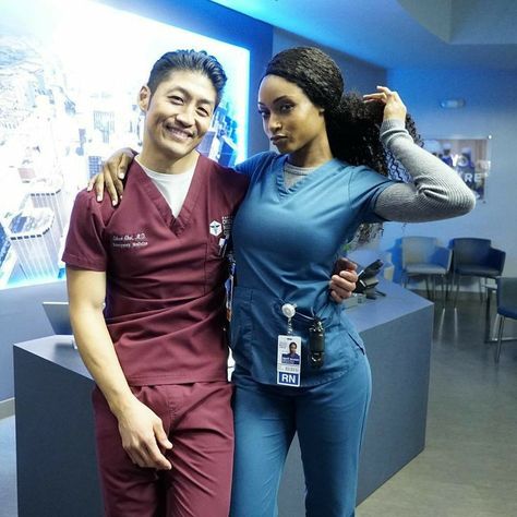 Ethan Choi, Tv Duos, Brian Tee, Yaya Dacosta, Interracial Couples Bwwm, Swag Couples, Swirl Couples, Nurse Aesthetic, Interacial Couples