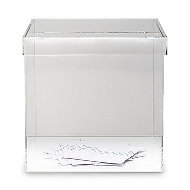 This contemporary acrylic box creates a sophisticated Wishing Well that will complement any colour theme.

This acrylic box features a removable lid with mail slot – note that it is not lockable Modern Wedding Diy, Wishing Wells, Acrylic Card, Wedding Card Box, Gift Card Boxes, Wedding Card Holder, Colour Theme, Card Boxes, Card Box Wedding