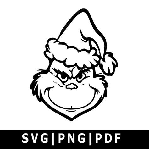 Grinch SVG cut files for Christmas Grinch Black And White, Free Grinch Svg, Grinch Svg Free, Grinch Cricut, Black And White Svg, Grinch Images, Grinch Stuff, Grinch Face Svg, Face Stencils