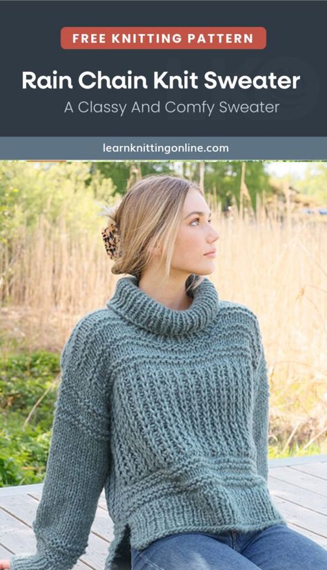 Chunky Knit Sweater Pattern Free, Free Chunky Knitting Patterns, Cable Knit Sweater Pattern Free, Ladies Sweaters Patterns, Sweater Free Knitting Pattern, Chunky Knit Sweater Pattern, Easy Sweater Knitting Patterns, Cable Knit Sweater Pattern, Free Knitting Patterns For Women