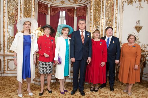 Romanian Royal Family, May 10, 2016 | Royal Hats Michael I Of Romania, Romanian Royal Family, Apricot Dress, Royal Families Of Europe, Black Straw Hat, Princess Sophia, Royal Hats, Royal Castle, Royal Castles