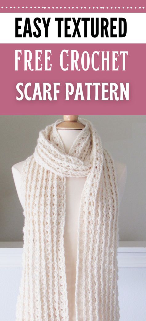 Simple Crochet Scarf Pattern Free, Crochet Scarf Pattern Free Easy, Free Crochet Scarf, Simple Scarf Crochet Pattern, Caron Cakes, Crochet Scarf Pattern, Crochet Scarfs, Scarf Patterns, Simple Scarf