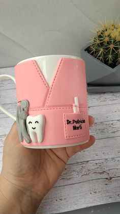 Dentist Graduation, Dental Nurse, Clay Gifts, Graduation Mug, Dental Gifts, Polymer Clay Gifts, Medical Jewelry, Sorry For The Inconvenience, Cool Paper Crafts