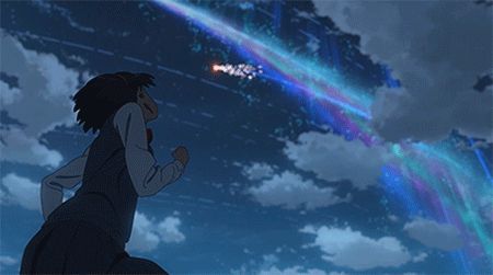 Makoto Shinkai Movies, Mitsuha Miyamizu, Kimi No Nawa, The Garden Of Words, Makoto Shinkai, Your Name Anime, Manga Ideas, Draw Manga, Aesthetic Gifs