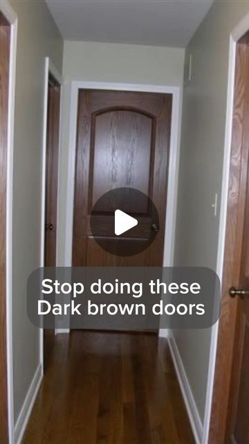 Nada Hu on Instagram: "Stop doing these dark brown doors go with the new trendy ones 😍👌 #interiordesign #homedecor #home #doors #doors2024 #doorstrend2024 #instagram #explore #explorepage #usa" Dark Brown Doors Interior, Brown Doors Interior, Wooden Door Stops, Brown Doors, Brown Bedroom, Solid Doors, Bedroom Doors, Home Doors, March 1