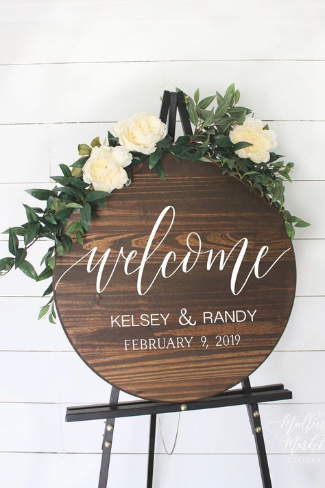 Bridal Journal, Old Fashioned Wedding, Wood Wedding Signs Rustic, Rustic Wedding Decorations, Wooden Wedding Signs, Wooden Welcome Signs, Wood Wedding Signs, Rustic Wedding Signs, Personalized Wedding Sign