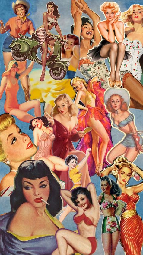 #vintage Vintage Pinups, Vargas Girls, 50s Pinup, Retro Makeup, Disney Collage, Hottie Women, Vintage Pin Up, Pin Up Art, Vintage Poster Art