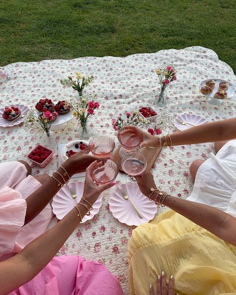 in honor of @alittlesandco first birthday, the girls and I had the cutest pastel picnic 🌸💐🍓🎂🎀 all our jewelry is from @alittlesandco and its 15% off for their bday!✨ Pastel Picnic, Spring Picnic, Grad Parties, First Birthday, The Cutest, First Birthdays, Pastel, Instagram Photos, Photo And Video