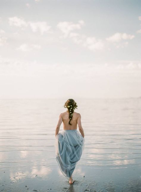 Serene dreamlike boudoir photos on Great Salt Lake | Utah Boudoir Lake Photoshoot Model, Great Salt Lake Utah, Lake Portrait, Lake Photoshoot, Great Salt Lake, Lake Photography, Girl In Water, Fantasy Magic, Beach Portraits