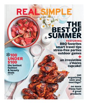 Front page of The Dish Chip Alternative, Steak Dinner Sides, French Bread Loaf, Real Simple Magazine, Infused Water Recipes, Sweet Meat, Saving Your Marriage, Steak Dinner, Real Simple