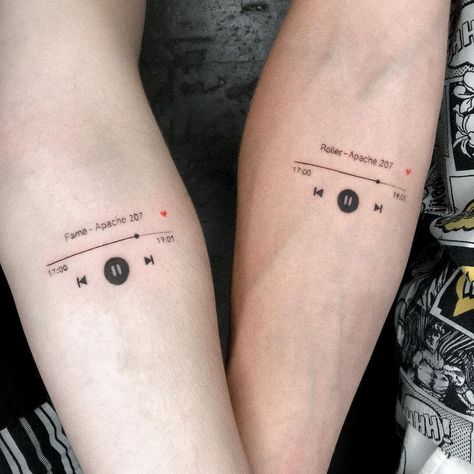 Tato Grunge, Tattoo Ideas Tumblr, Simple Couples Tattoos, Couple Tattoos Unique Meaningful, Maching Tattoos, Best Couple Tattoos, Small Matching Tattoos, Pola Tato, Couple Matching Tattoo