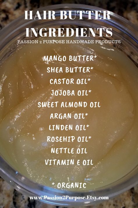 Homemade Natural Hair Products, Black Hair Growth Recipes, Diy Natural Curly Hair Products, Diy Prepoo Natural Hair, Natural Ingredients For Hair Growth, Diy Hair Butter For 4c Hair, Diy Hair Butter For Natural Hair, Green Dinner Recipes, African Hair Growth Products