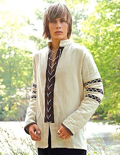 Padded Shirt Leather Jerkin, Medieval Tunic, Medieval Clothes, Viking Costume, Medieval Wedding, Larp Costume, Medieval Costume, Medieval Clothing, Fantasy Clothing