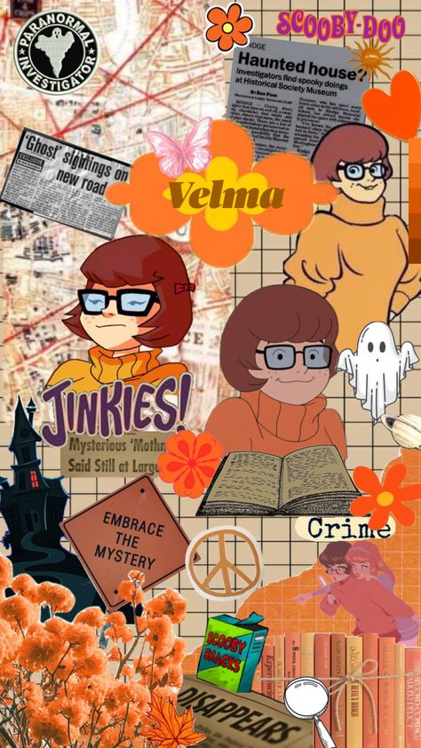 Velma from scooby doo. #wallpaper #movies #vibes #scoobydoo #velmadinkley Velma Aesthetic, Velma From Scooby Doo, 80s Artwork, Scooby Doo Wallpaper, Scooby Doo Velma, Be Cool Scooby Doo, Wallpaper Movies, Mystery Incorporated, Scooby Gang