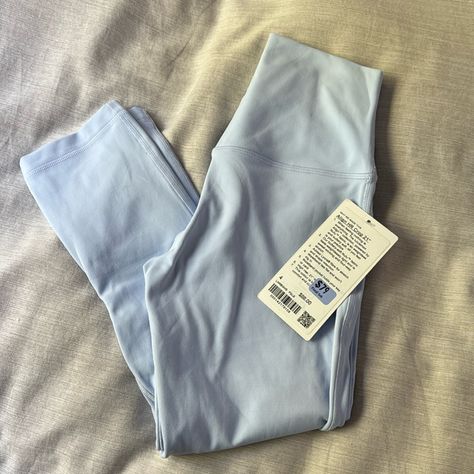 Nwt! Accidentally Bought The Wrong Size! Selling For Under My Cost. Lilac Maybe Periwinkle. Price Firm Blue Lululemon Outfit, Lavender Lululemon, Lululemon Blue Workout Bottoms, Lululemon Powder Blue, Blue Linen Lululemon, Poolside Blue Lululemon, Blue Leggings Outfit, Grey Lululemon Leggings, Lululemon Running