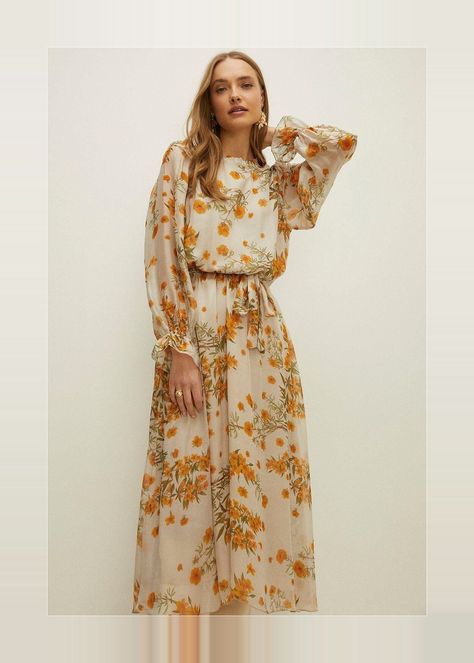 [AffiliateLink] 86 Western Midi Dresses For Women Tips You'll Be Impressed By In No Time #westernmididressesforwomen Viscose Dress Designs, Floral Midi Dress With Sleeves, Viscose Dress Summer, Outfit Kantor, Winter Floral Dress, Printed Silk Dresses, Oasis Fashion, Printed Silk Dress, Stylish Midi Dress