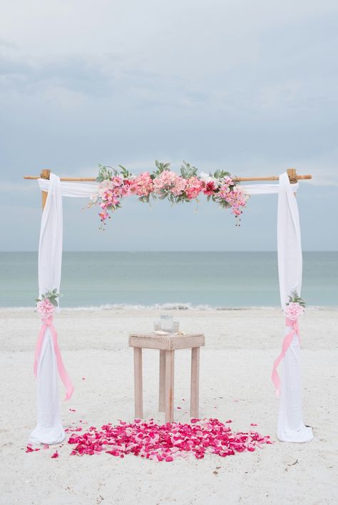 Beach Wedding Arch, Getaway Wedding, Simple Beach Wedding, Backyard Wedding Ceremony, Wedding Archway, Exotic Wedding, Wedding Ceremony Arch, Boho Beach Wedding, Wedding Altars