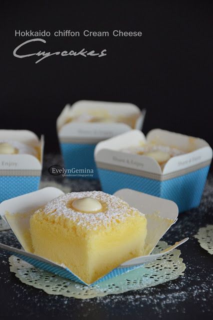 Hokkaido Cheesecake, Japanese Cheesecake Cupcakes, Cheese Cupcakes Filipino, Hokkaido Cake, Hokkaido Baked Cheese Tart, Hokkaido Chiffon Cupcakes, Japanese Cheesecake Flavors, Japanese Dessert Recipes, Cream Cheese Cupcakes