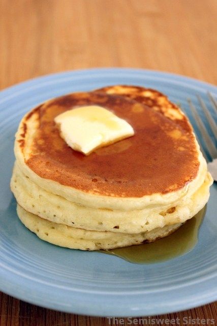 Fluffy Dairy Free Pancakes  Can skip the sugar if you use chocolate chips Dairy Free Pancakes, Savory Cakes, Best Pancake Recipe, Pancakes From Scratch, Lactose Free Diet, Pancake Recipe Easy, Savoury Cake, Pancake Recipe, Dairy Free Recipes