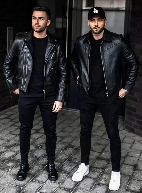 Black Leather Jackets, Fall Leather Jacket, Black Leather Jacket Outfit, Masculine Outfits, Leather Jacket Outfit Men, Black Leather Jacket Men, Black Outfit Men, Mens Business Casual Outfits, Mens Fashion Blazer